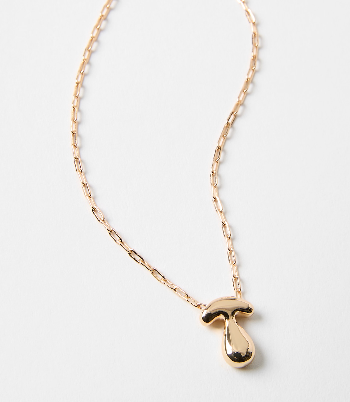 Bubble Letter Initial Necklace