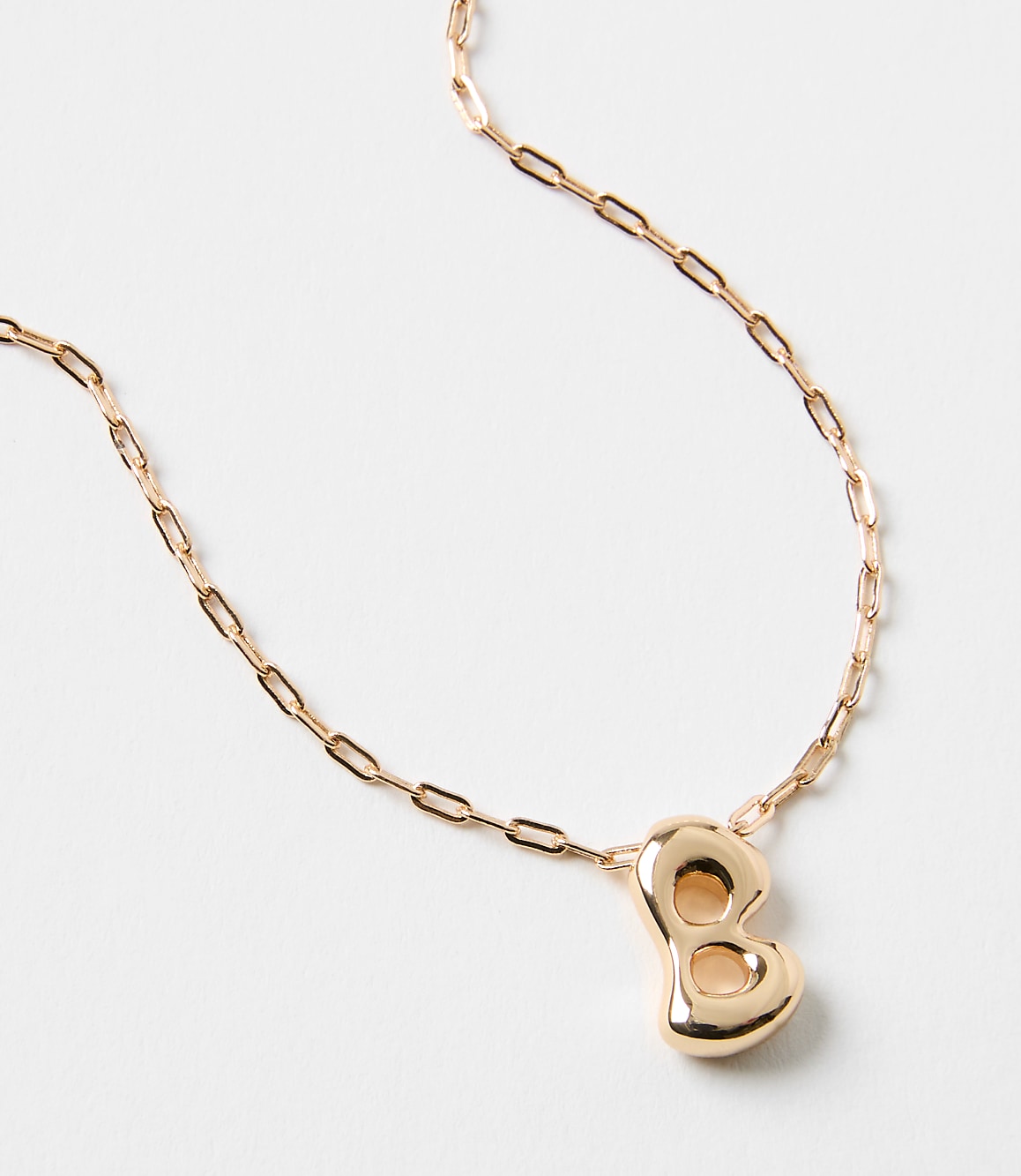 Bubble Letter Initial Necklace