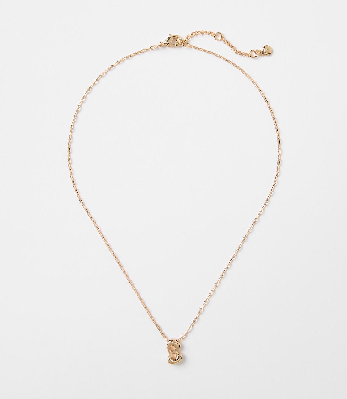 Bubble Letter Initial Necklace