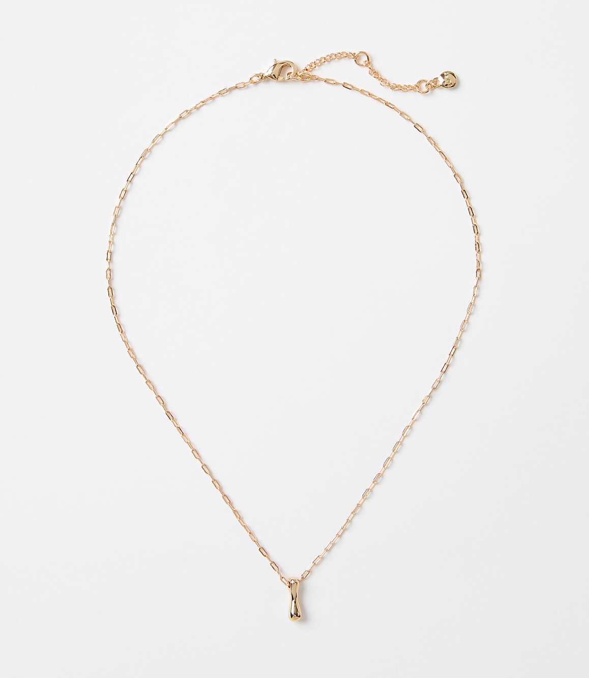 Bubble Letter Initial Necklace