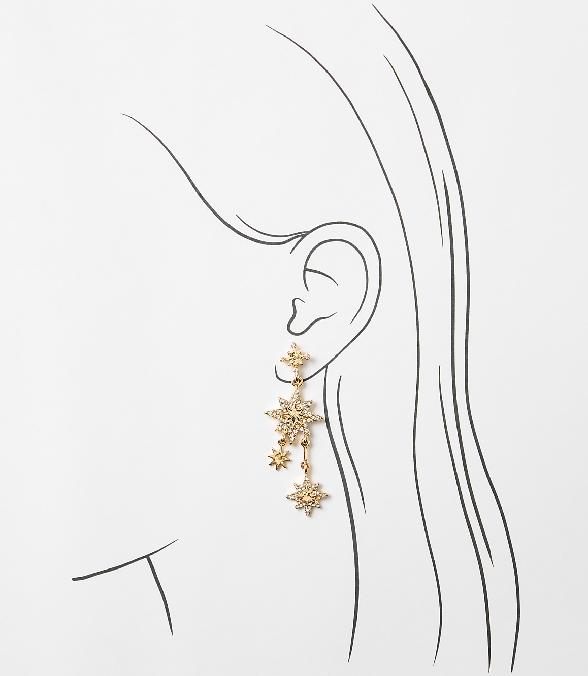 Shooting Star Drop Earrings