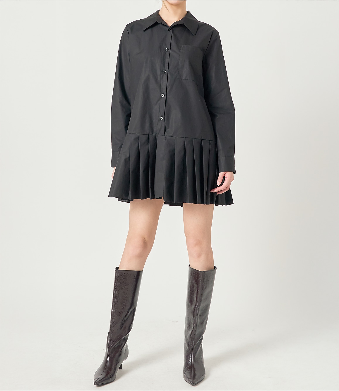 English Factory Colorblocked Shirtdress