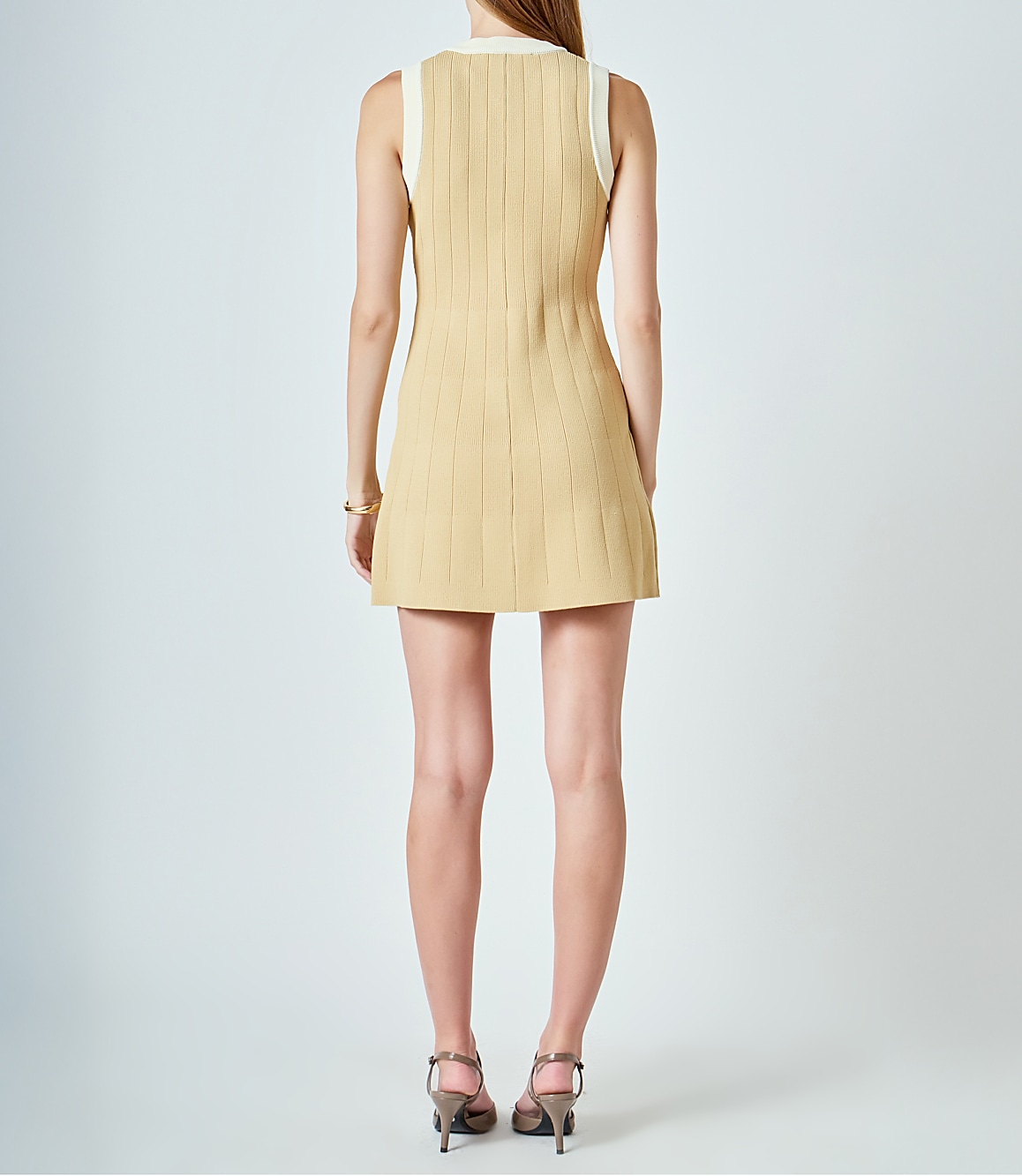 English Factory Contrast Knit Mini Dress