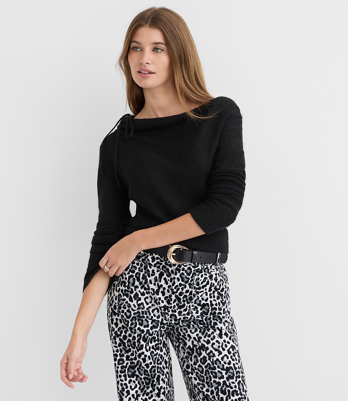 Tie Neck Sweater