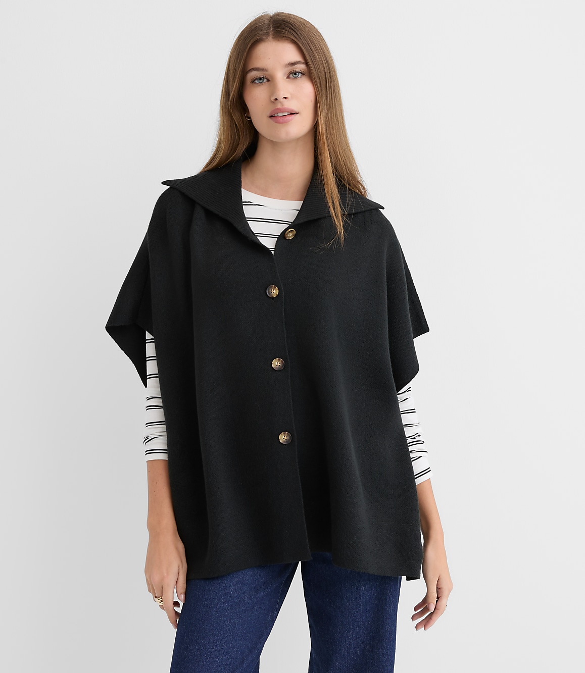 Knit Cape Jacket