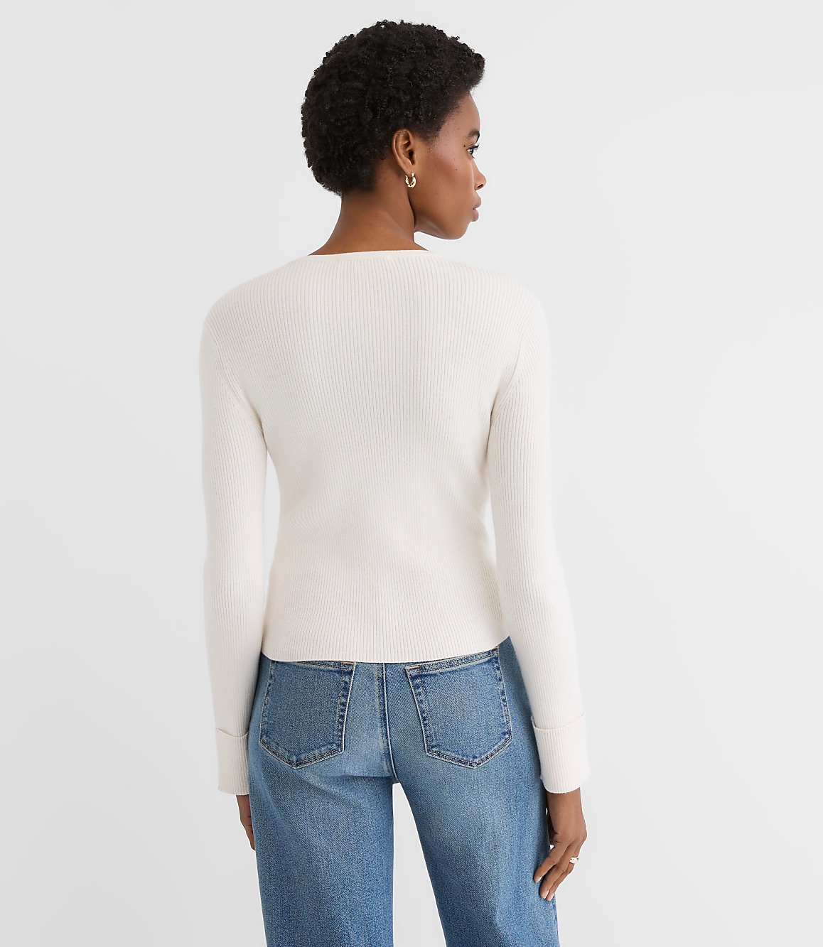 Cuffed Double Breasted Cardigan
