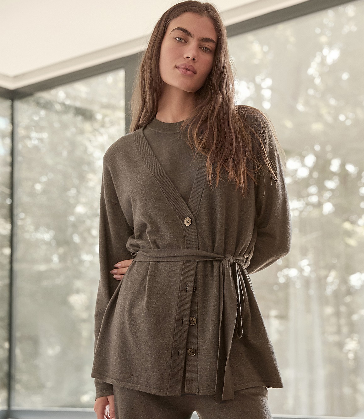 Haven Well Within Relaxed Jersey Cardigan