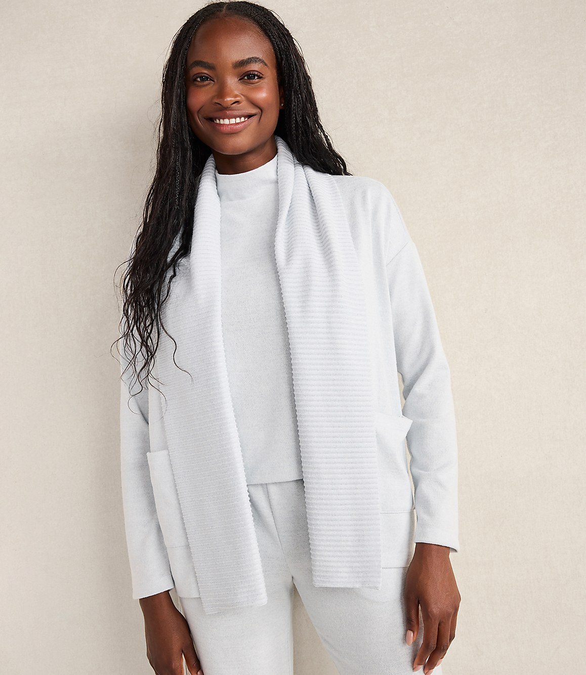 Haven Well Within Cozy Knit Open Front Cardigan
