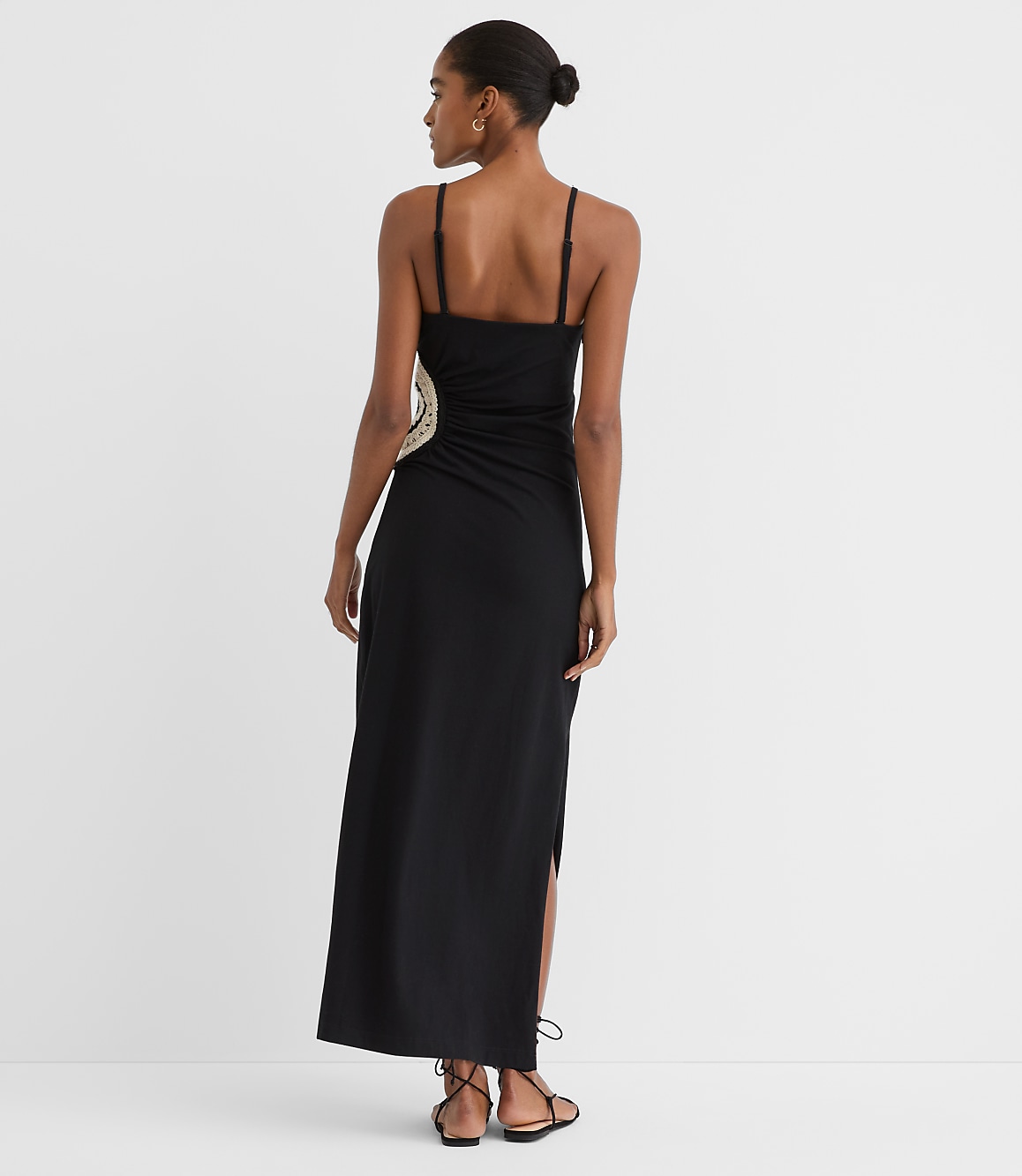 LOFT Beach Crochet Bra Maxi Dress