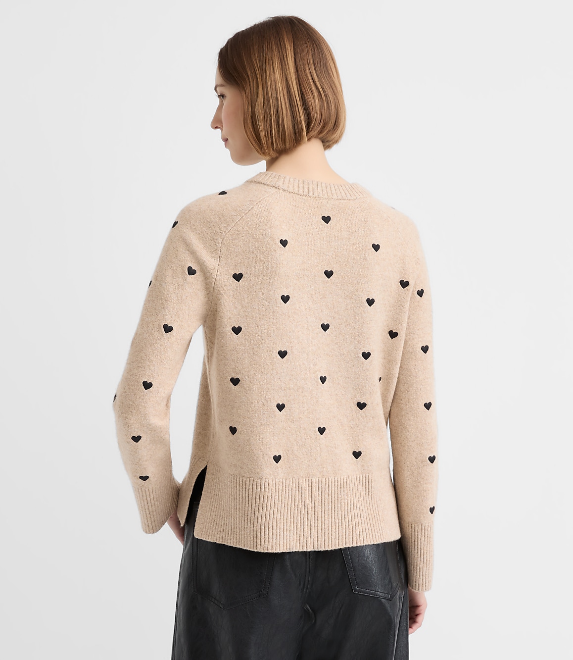 Mini Heart Embroidered Sweater