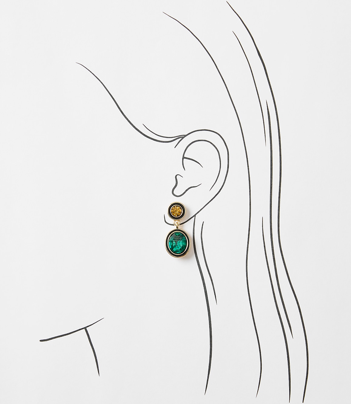 Sparkle Enamel Drop Statement Earrings