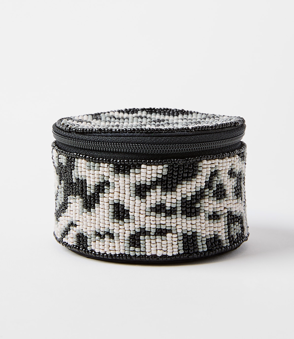 Snow Leopard Beaded Jewelry Box