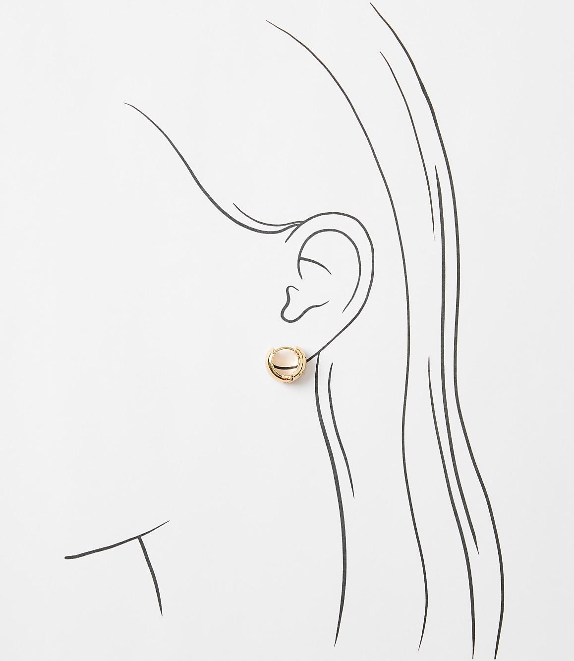 Tubular Hoop Earring Set