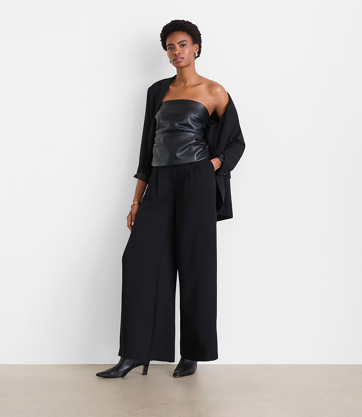 LOFT Versa Faux Leather Bustier