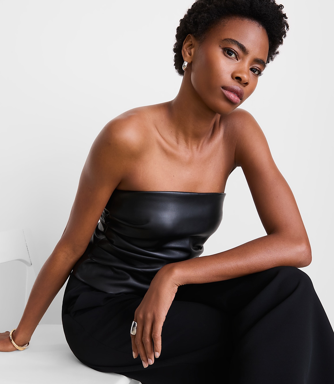 LOFT Versa Faux Leather Bustier