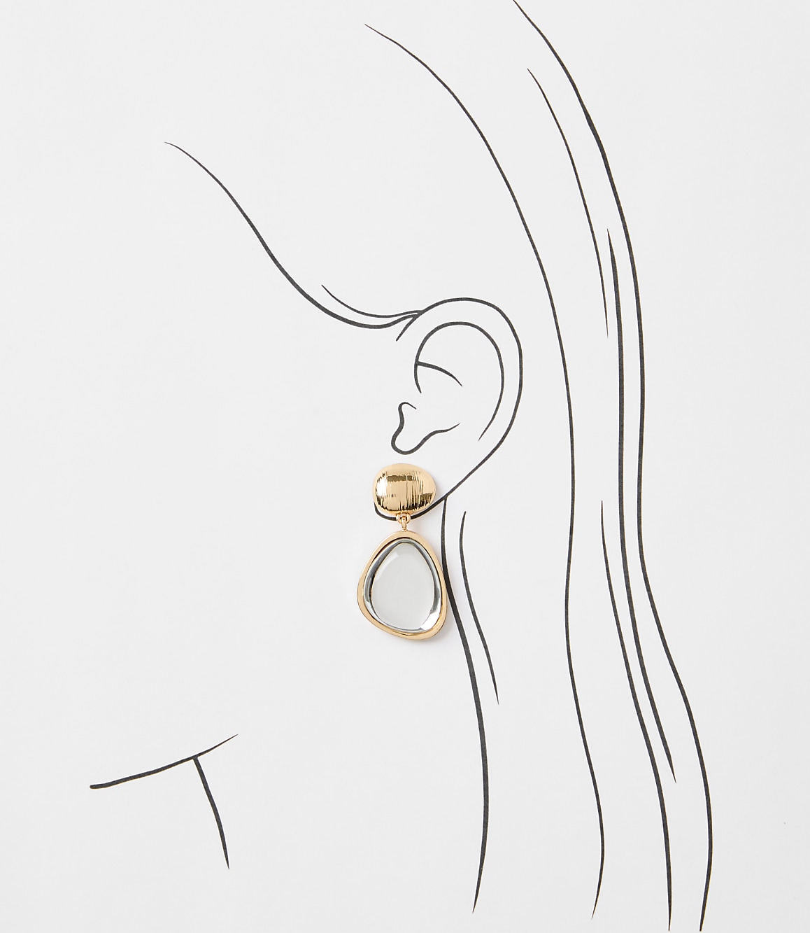 Crystal Mixed Metal Statement Earrings
