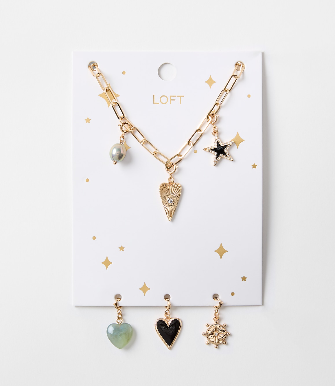 Sparkle Charm Necklace Set
