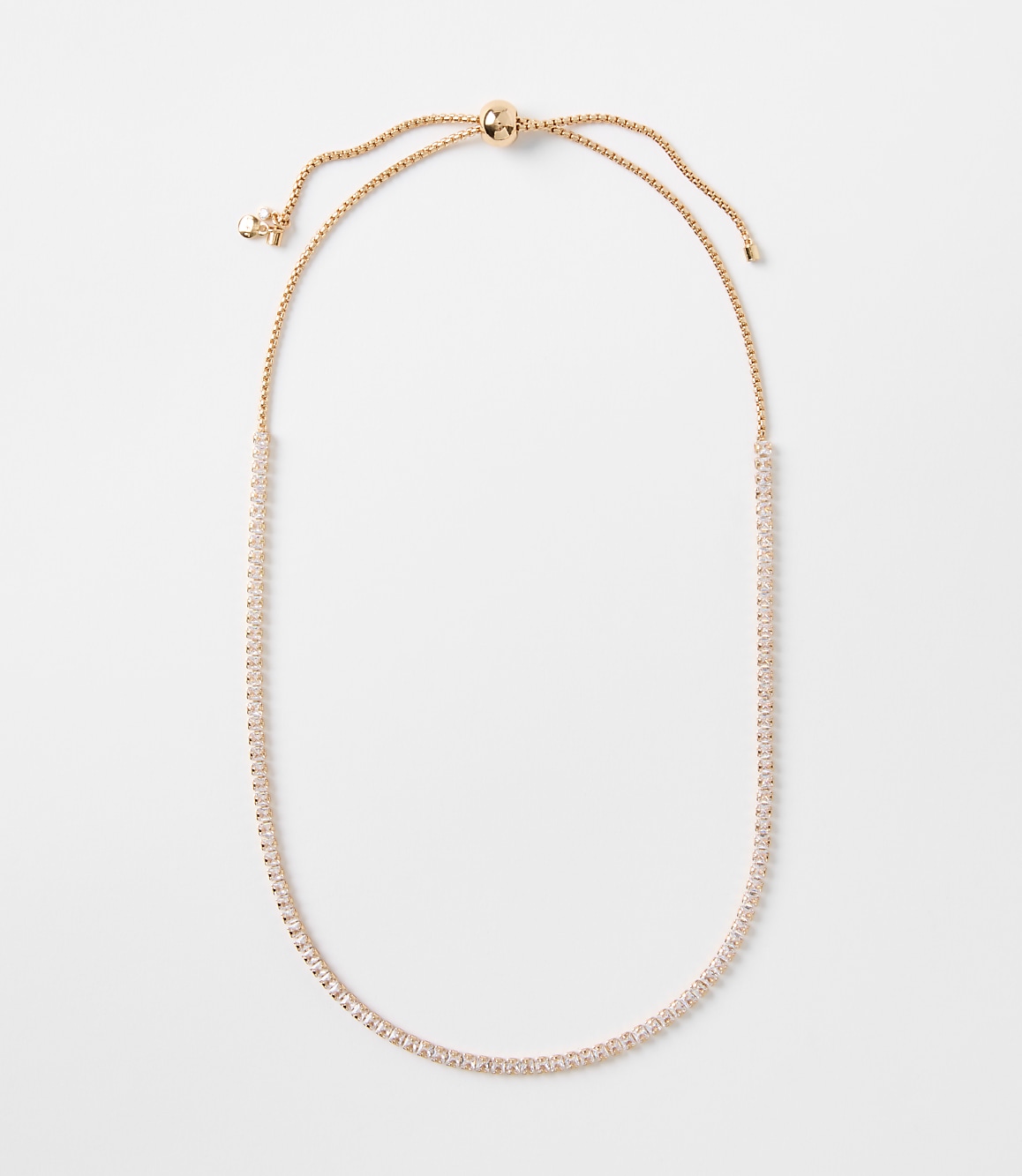 Pull Tie Tennis Necklace