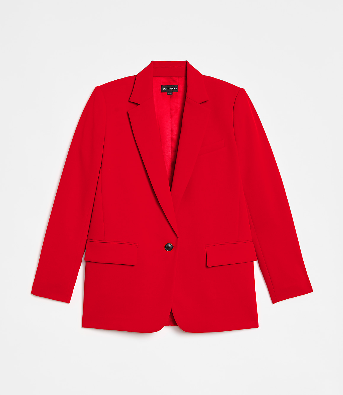 LOFT Versa Crepe Drape Relaxed Blazer