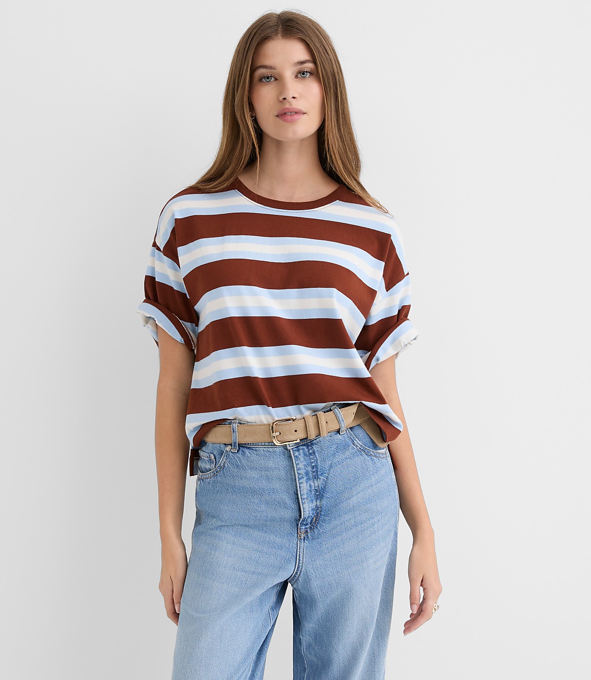 Striped Jersey Modern Tee