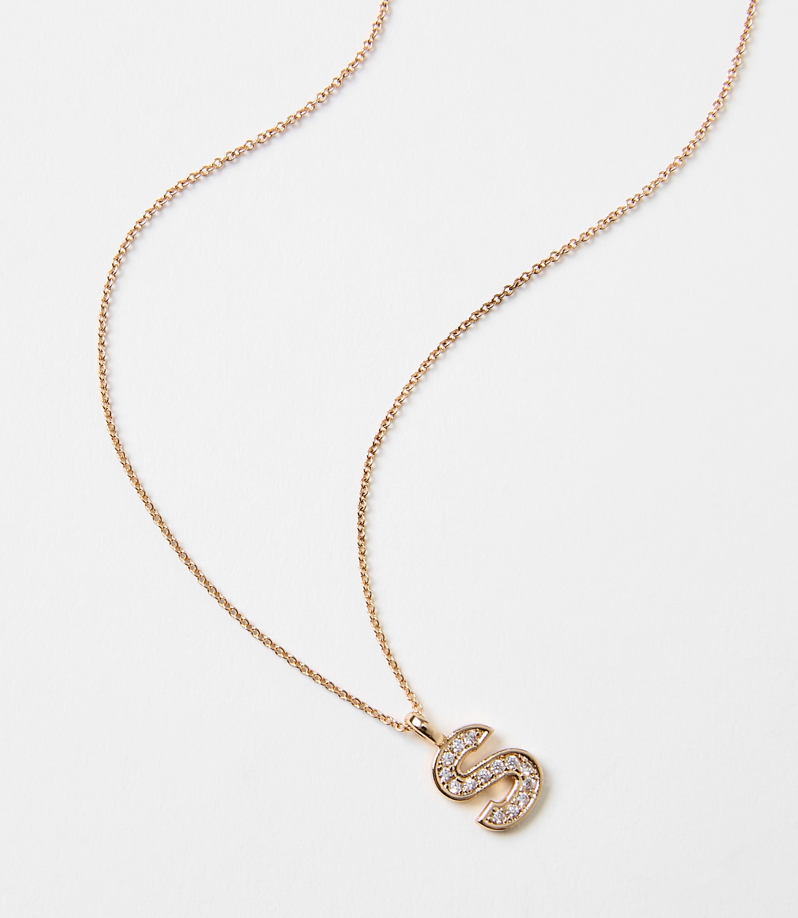 Pave Initial Necklace