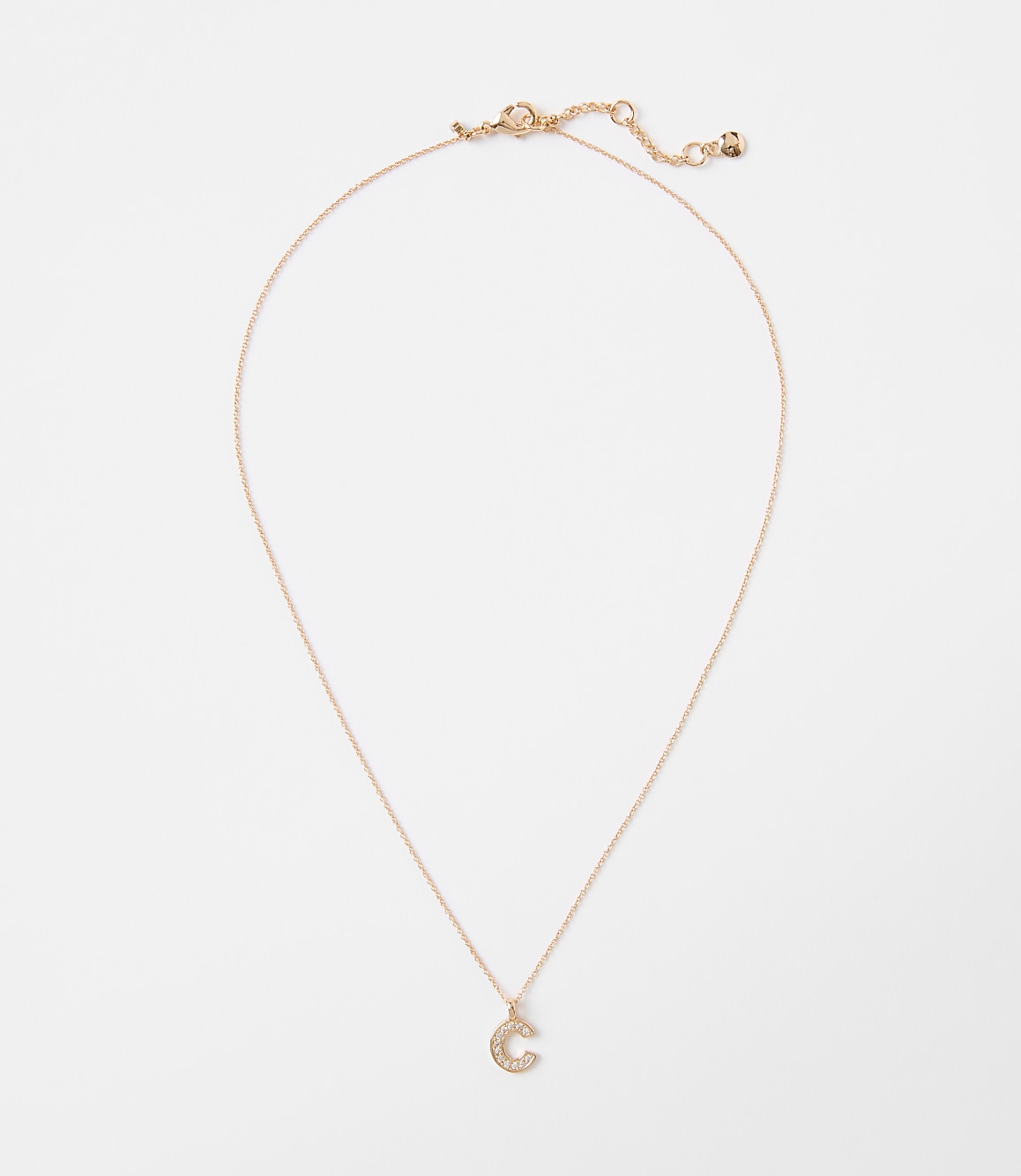 Pave Initial Necklace