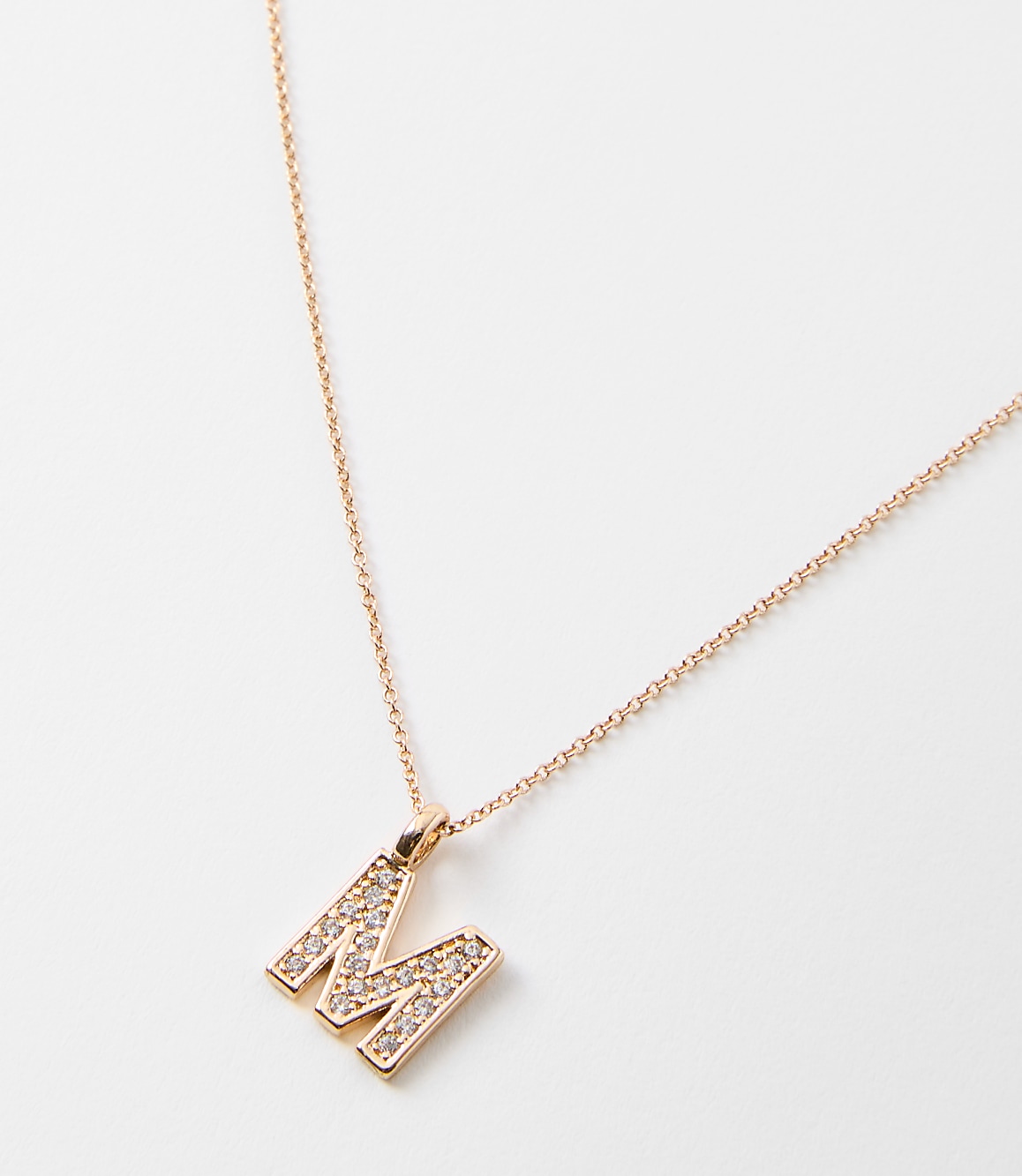 Pave Initial Necklace