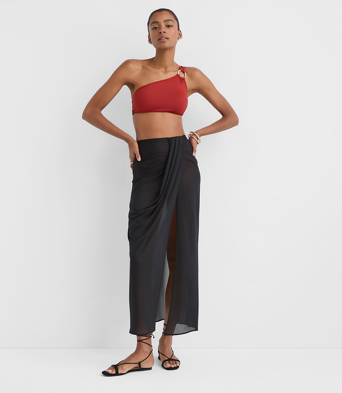 LOFT Beach Mesh Pareo Skirt