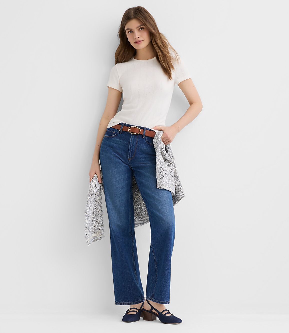 Pointelle Baby Tee