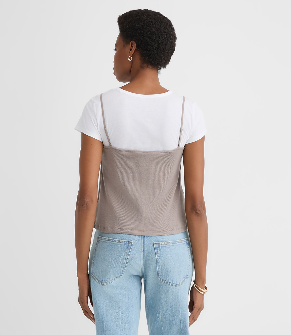 Lace Perfect Ribbed Cami Tee