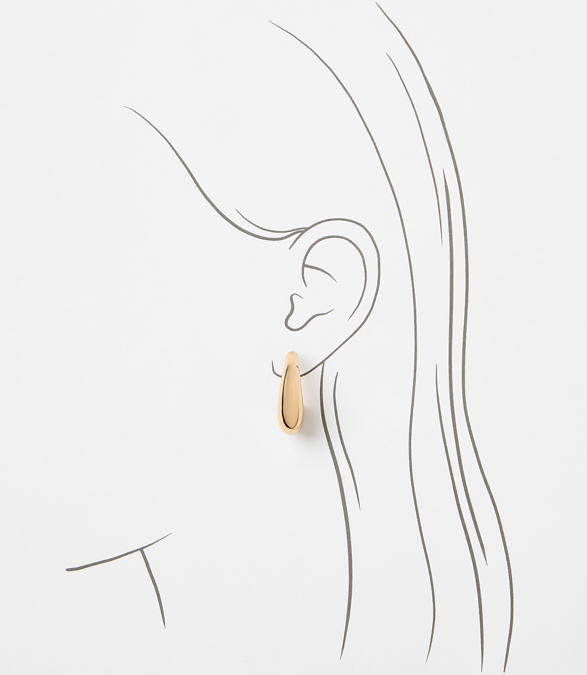 Teardrop Hoop Earrings