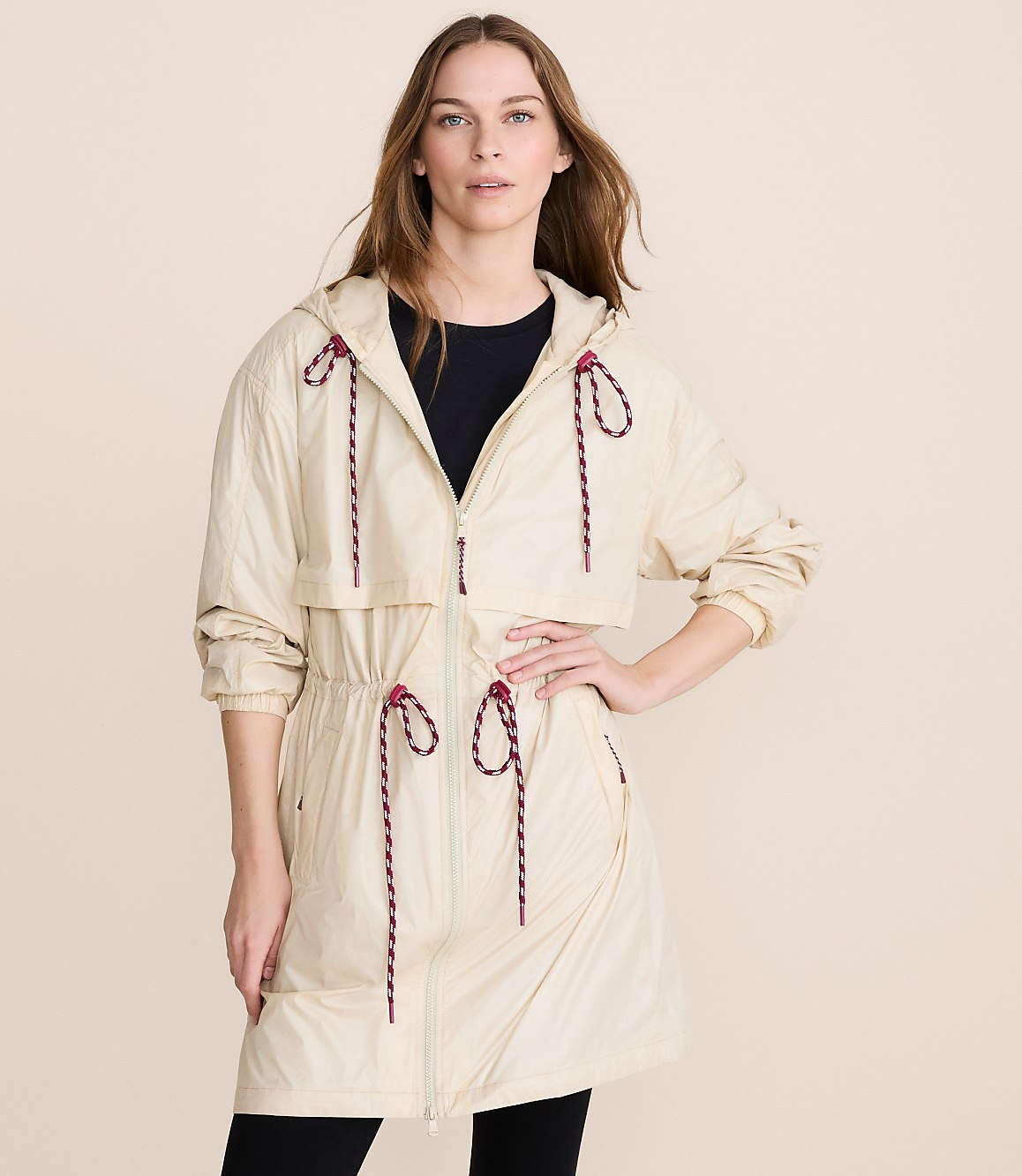 Lou & Grey Water Repellent Long Windbreaker