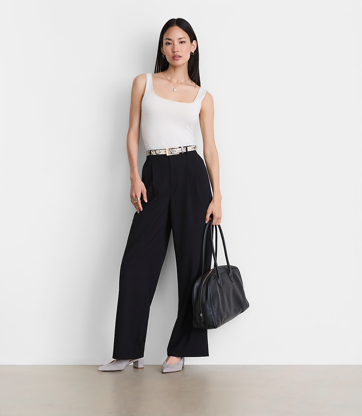 LOFT Versa 360 Knit Square Neck Tank Top