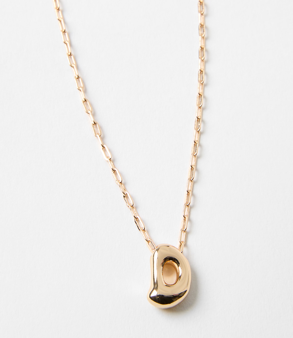 Bubble Letter Initial Necklace