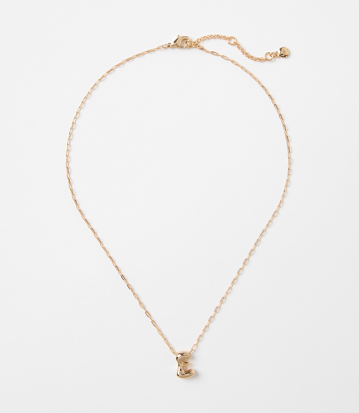 Bubble Letter Initial Necklace