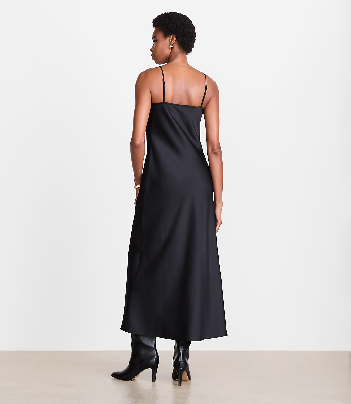LOFT Versa Satin Maxi Slip Dress