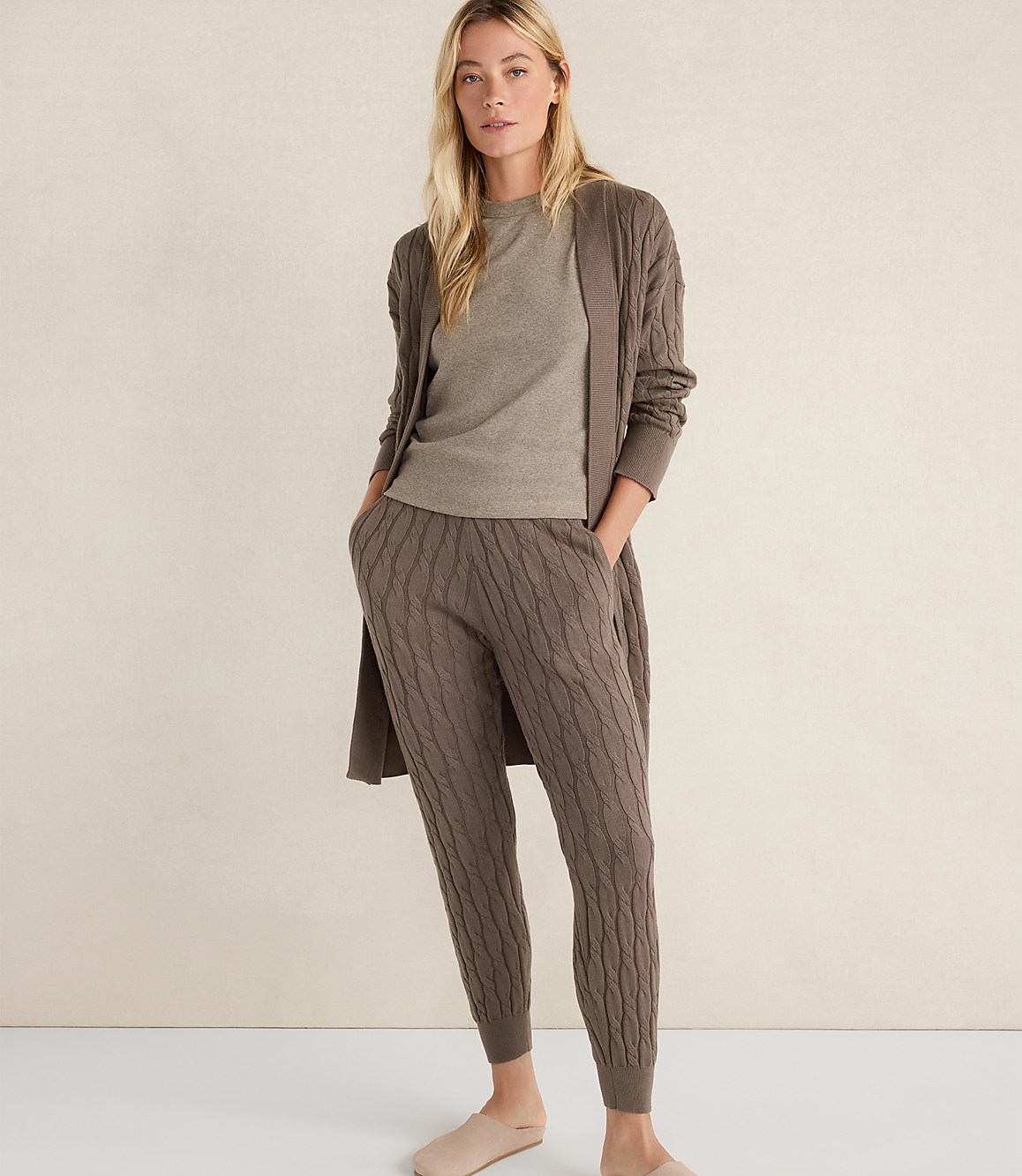 Haven Well Within Organic Cotton Cashmere Cable Joggers