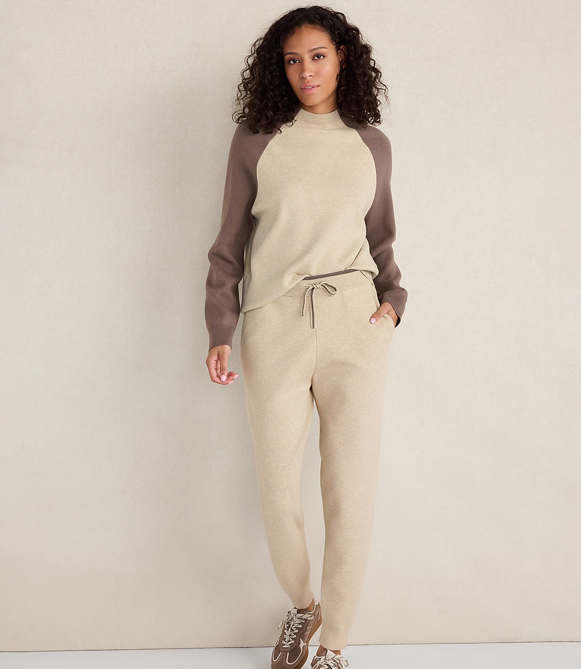 Haven Well Within Viscose Blend Colorblock Crewneck