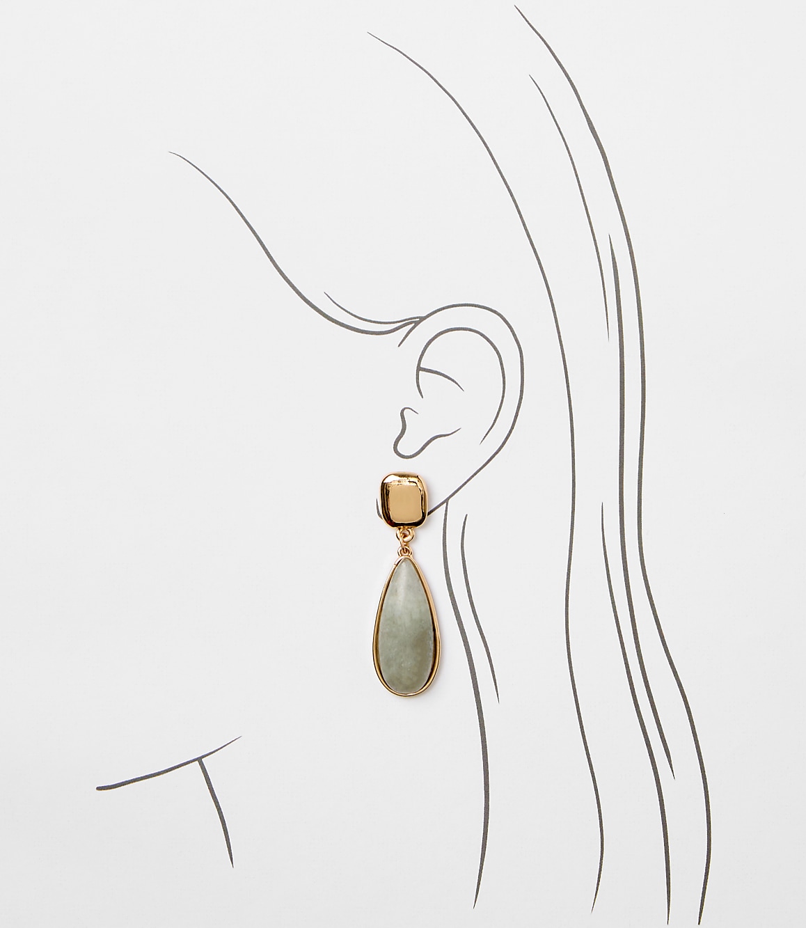 Marbleized Teardrop Earrings