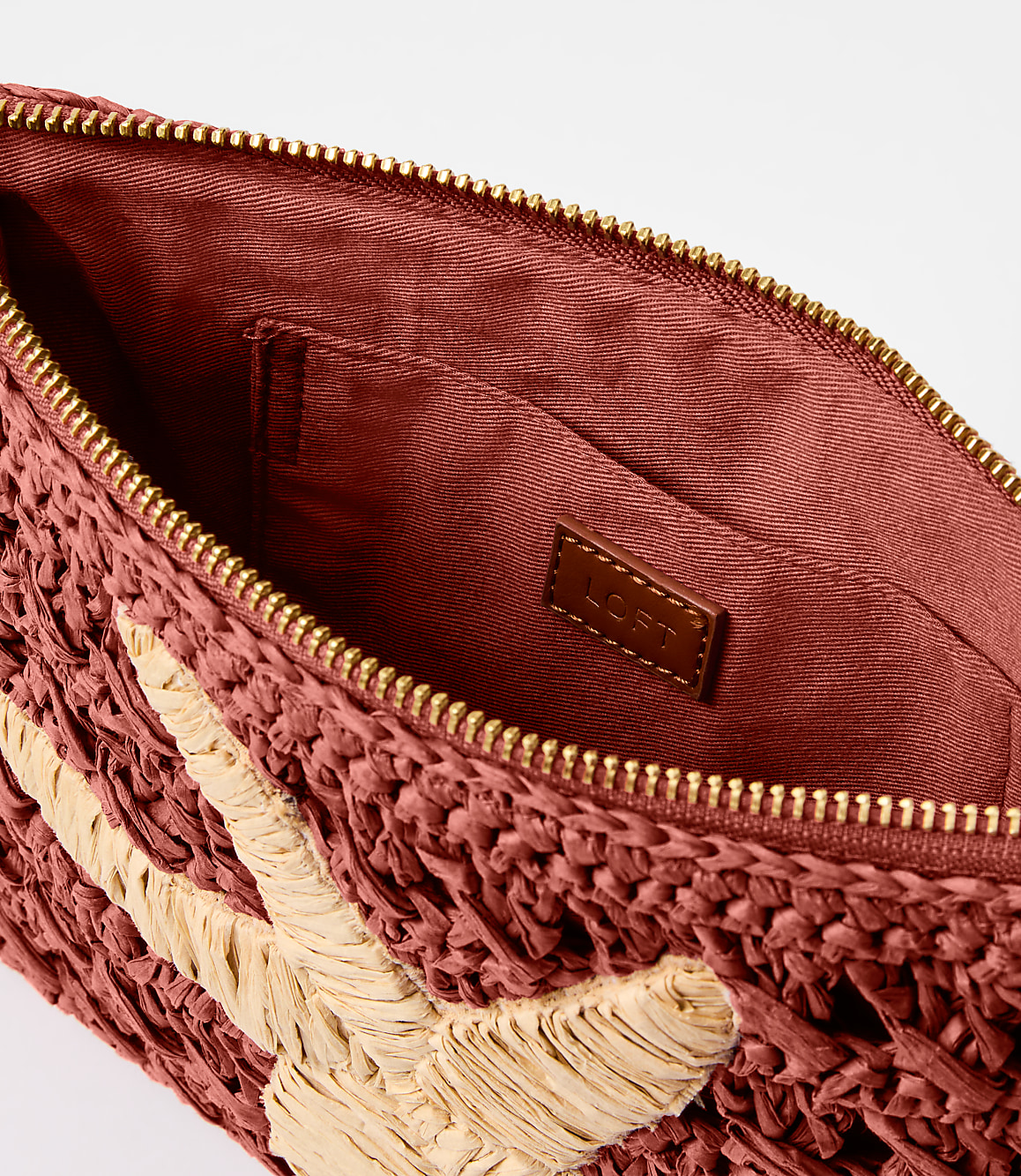 LOFT Beach Starfish Straw Pouch