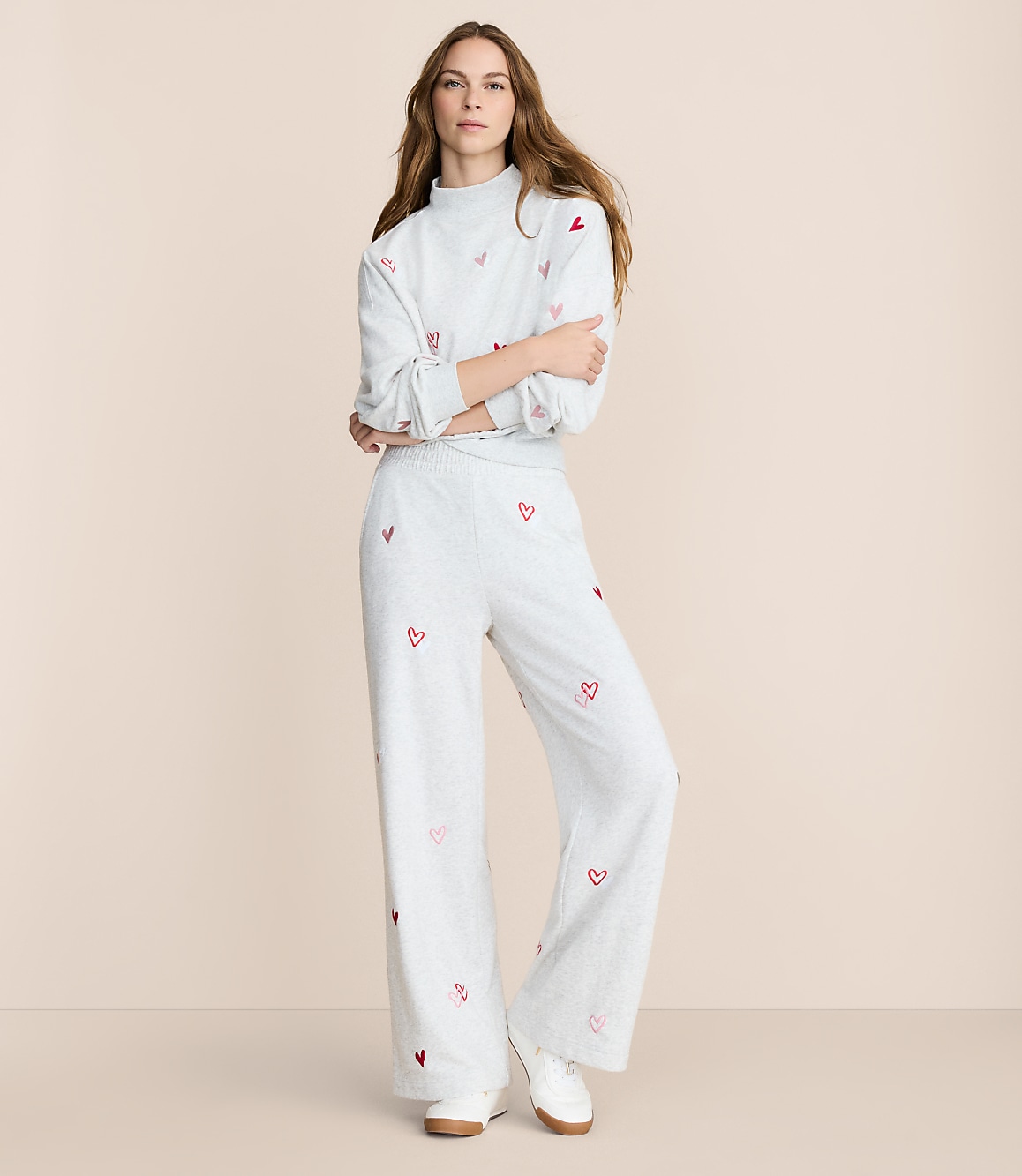 Petite Lou & Grey Heart Cozy Cotton Wide Leg Pants