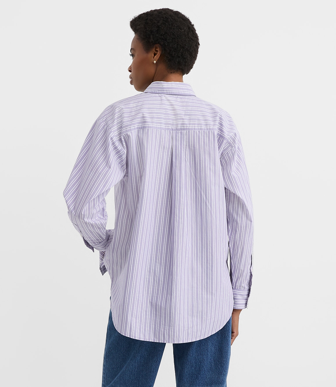 Striped Poplin Everyday Oversized Pocket Shirt