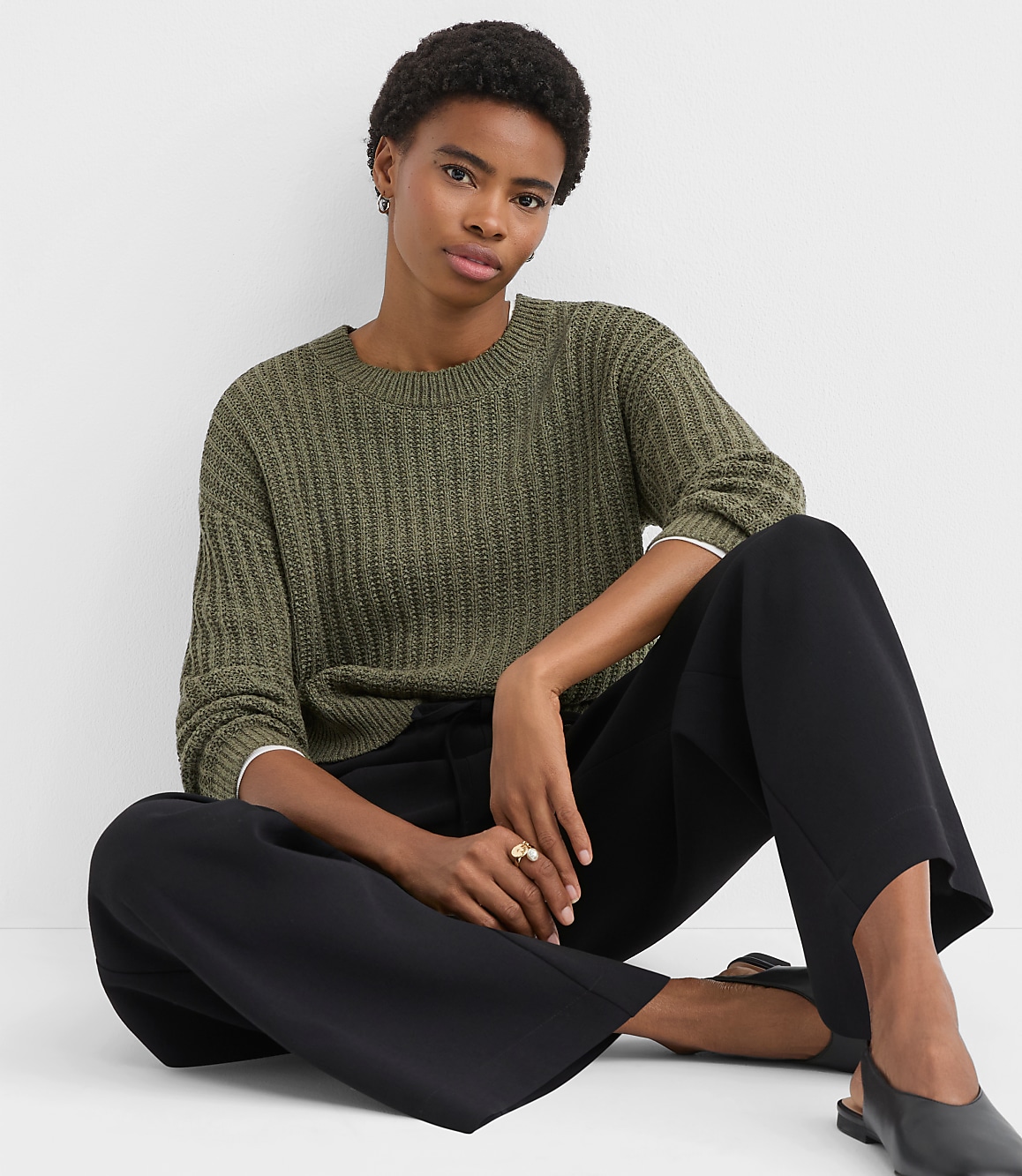 Ribbed Relaxed Sweater