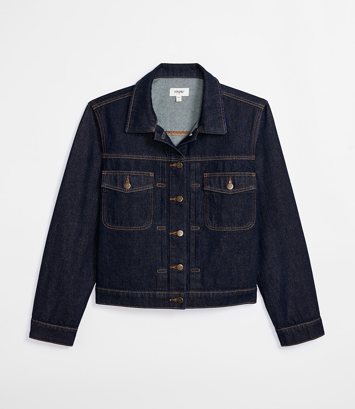 Rivete Denim Trucker Jacket in Nova Wash