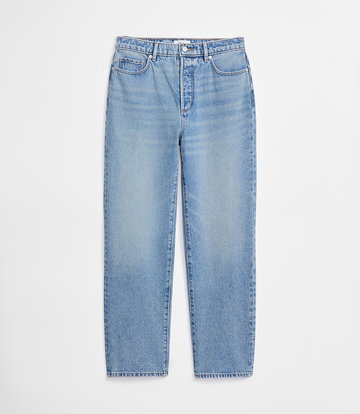 Rivete High Rise Straight Jeans in Vintage Mid Wash