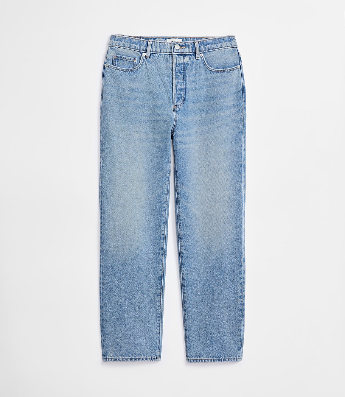 Rivete Curvy High Rise Straight Jeans in Vintage Mid Wash