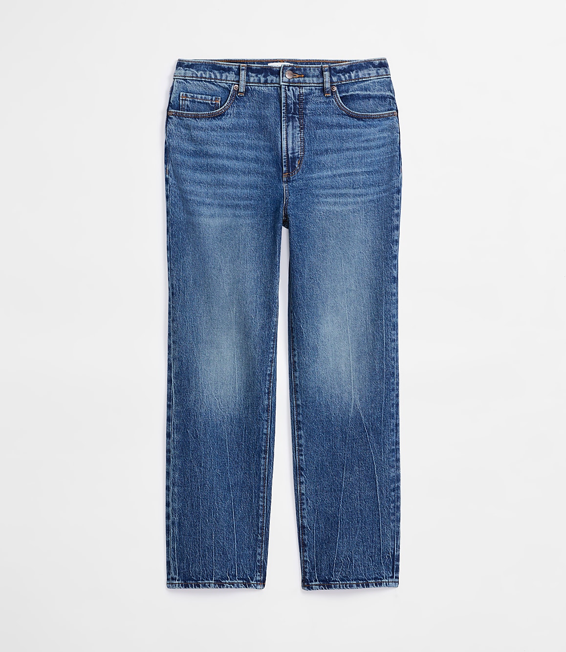 Rivete Curvy High Rise Straight Jeans in Echo Wash