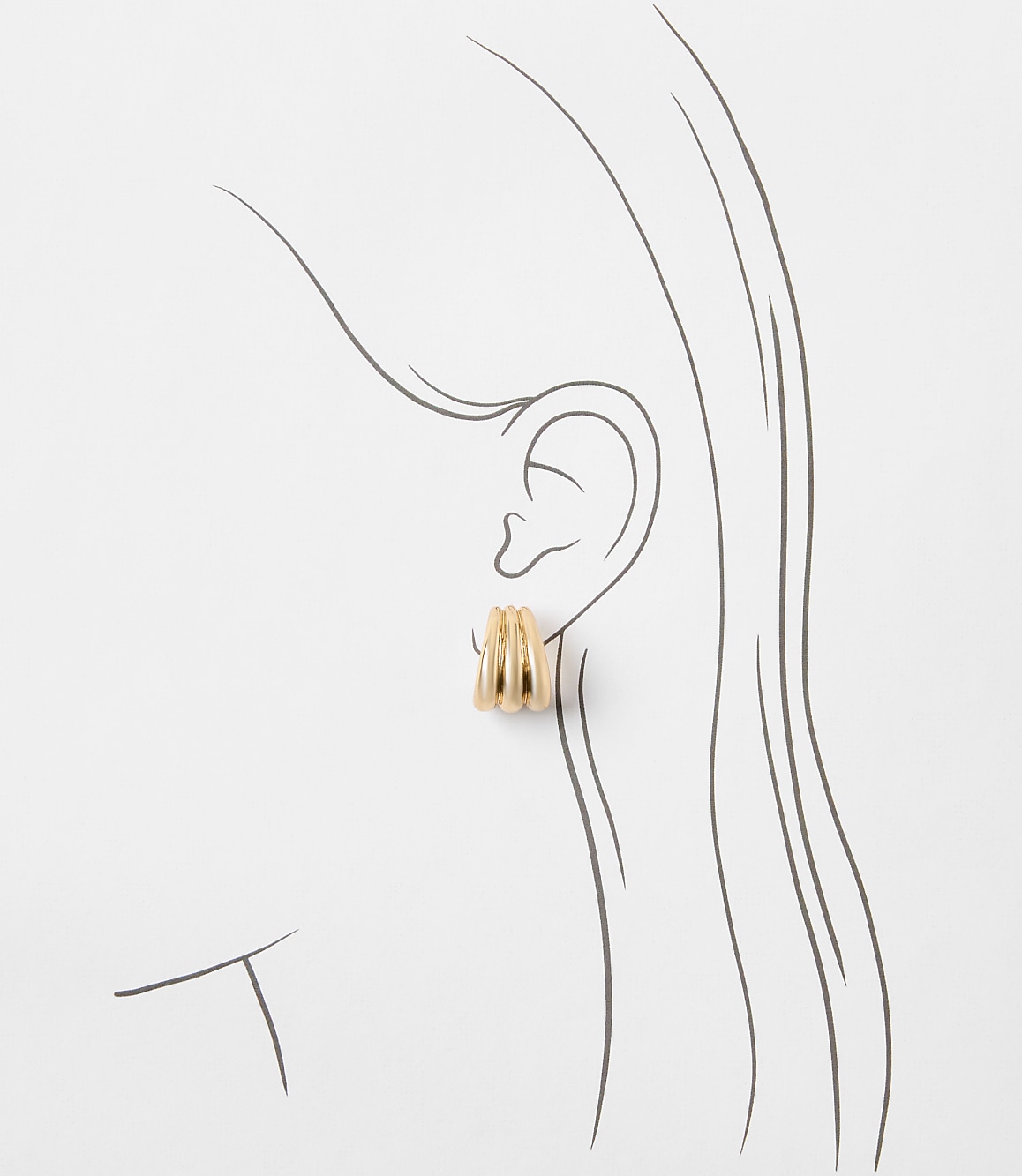 Mixed Huggie Hoop Earring Set
