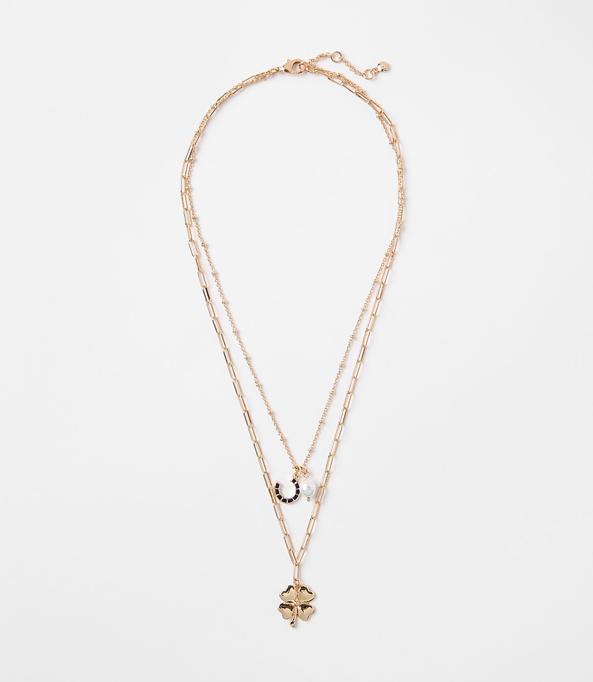 Lucky Clover Layered Necklace Set