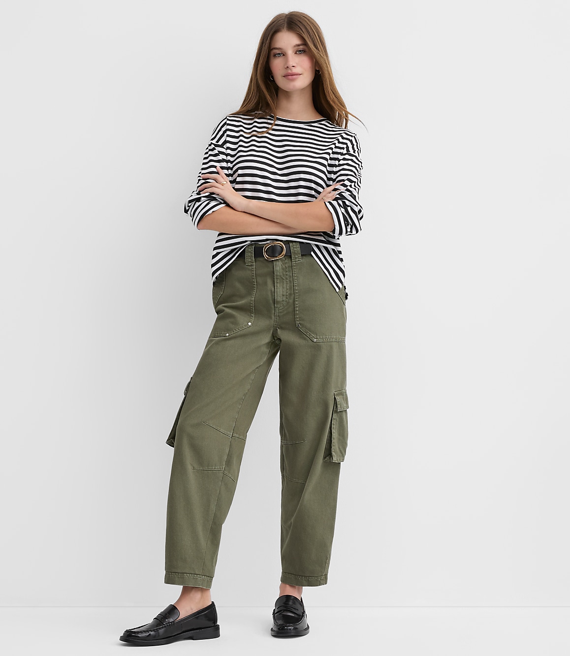 Striped Long Sleeve Modern Tee